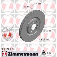 Гальмівний диск ZIMMERMANN 100.1240.20