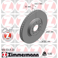 Гальмівний диск ZIMMERMANN 100.1249.20