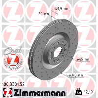 Гальмівний диск ZIMMERMANN 100.3301.52