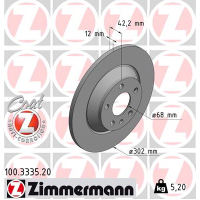 Гальмівний диск ZIMMERMANN 100.3335.20
