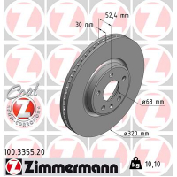 Гальмівний диск ZIMMERMANN 100.3355.20