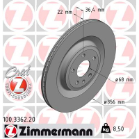 Гальмівний диск ZIMMERMANN 100.3362.20