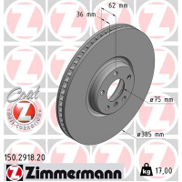 Гальмівний диск ZIMMERMANN 150.2918.20