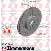 Гальмівний диск ZIMMERMANN 150.2936.52
