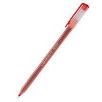 Ручка масляна Delta by Axent Червона 0.7 мм Прозорий корпус (DB2059-06)