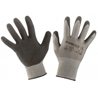 Захисні рукавички Neo Tools робочі, з латексним покриттям (піна), р. 10 (97-617-10)