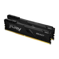 Модуль пам'яті для комп'ютера DDR4 16GB (2x8GB) 3200 MHz Fury Beast Black Kingston Fury (ex.HyperX) (KF432C16BBK2/16)