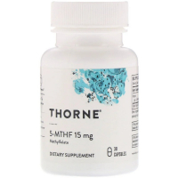 Вітамін Thorne Research Фолієва кислота, Метілфолат, 5-MTHF, 15 мг, 30 капсул (THR-00662)