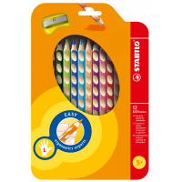 Олівці кольорові Stabilo EASYcolors для лівші з точилкою 12 кольорів (290223)