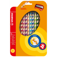 Олівці кольорові Stabilo EASYcolors для правші з точилкою 12 кольорів (290224)