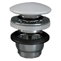 Донний клапан RAK Ceramics Sanitaryware FEELING Click-Clack, білий матовий (DUO000500A)