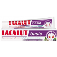 Зубна паста Lacalut basic чорна смородина та імбир 75 мл (4016369696583)