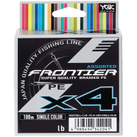 Шнур YGK Frontier X4 Assorted Single Color 100m 0.6/0.128mm 6lb/2.7kg (5545.03.17)