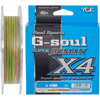 Шнур YGK Super Jig Man X4 200m Multi Color 0.8/0.148mm 14lb (5545.00.53)