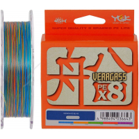 Шнур YGK Veragass Fune X8 100m Multi Color 0.6/0.128mm 14lb/5.2kg (5545.02.55)