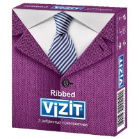 Презервативи Vizit Ribbed 3 шт. (4601834004101)