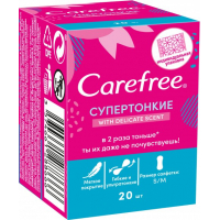 Щоденні прокладки Carefree with Cotton feel 20 шт. (3574661288666)