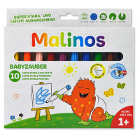Фломастери Malinos на водній основі Babyzauber для малюків 10 шт (MA-300011)