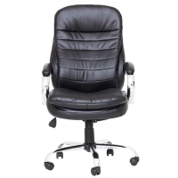 Офісне крісло Richman Валенсия В хром к/з чорний (ADD0000018)