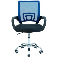 Офісне крісло Richman Спайдер сітка чорна + синя (ADD0000022)