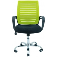 Офісне крісло Richman Флеш сітка чорна + салатова (ADD0000740)