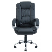 Офісне крісло Richman Калифорния хром к/з чорний (IM0000040)