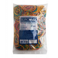 Резинки для грошей Buromax JOBMAX assorted colors, 500 г (BM.5516)