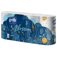 Туалетний папір Grite Blossom 3 шари 8 рулонів (4770023348675)