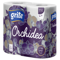 Туалетний папір Grite Orchidea 3 шари 4 рулони (4770023348095)
