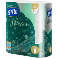 Паперові рушники Grite Blossom 2 шари 2 рулони (4770023348637)
