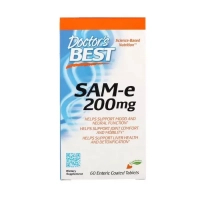Амінокислота Doctor's Best SAM-e (S-Аденозілметіонін) 200мг, 60 таблеток (DRB-00206)
