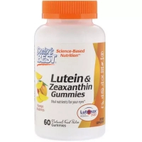 Антиоксидант Doctor's Best Зеаксантин і Лютеин, Lutein & Zeaxanthin, смак манго, 60 жел (DRB-00512)