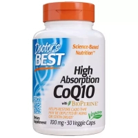 Антиоксидант Doctor's Best Коензим Q10 Високої абсорбацию 100мг, BioPerine, 30 гелевих (DRB-00054)