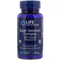 Мінерали Life Extension Супер Комплекс Селен, Super Selenium, 100 вегетаріанські кап (LEX-17781)