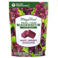 Мінерали MegaFood Заспокійливий Магній, смак винограду, Relax + Calm Magnesium (MGF-10399)