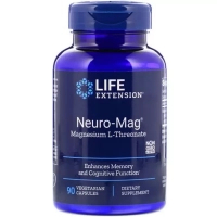 Мінерали Life Extension Магній L-треонат, Magnesium L-Threonate, Neuro-Mag, 90 капсу (LEX-16039)