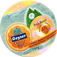 Бомбочка для ванни Geyser Orange Blast з капсулою ефірної олії 140 г (4820091145864)