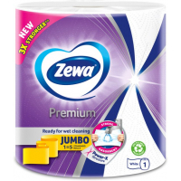 Паперові рушники Zewa Jumbo Premium 3 шари 1 рулон 230 відривів (7322541192017)