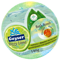 Бомбочка для ванни Geyser Fizzy Lime з капсулою ефірної олії 140 г (4820022091642)