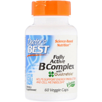 Вітамін Doctor's Best B-Комплекс, Fully Active B Complex, 60 гелевих капсул (DRB-00501)