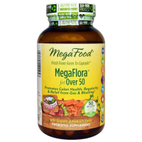 Пробіотики MegaFood Прибуток MegaFlora for Over 50, Probiotic with Turmeric, 90 (MGF10025)