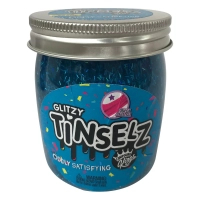 Набір для творчості Comp Kings Лізун Slime Glitzy Tinselz з блискітками аромат Малина 210 г (300189-7)