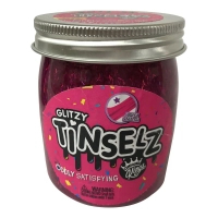 Набір для творчості Comp Kings Лізун Slime Glitzy Tinselz з блискітками аромат Полуниця 210 (300189-4)