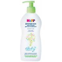 Дитячий гель для душу HiPP Babysanft для тіла та волосся 400 мл (4062300373242)