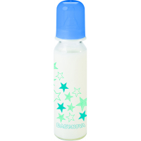 Пляшечка для годування Baby-Nova Декор скляна 250 мл Синя (3960322)