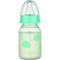 Пляшечка для годування Baby-Nova Декор 120 мл Бірюзова (3960069)