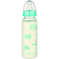 Пляшечка для годування Baby-Nova Декор 240 мл Бірюзова (3960071)