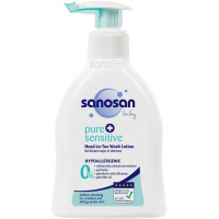 Засіб для купання Sanosan pure & sensitive гіпоалергенний 2 в 1 200 мл (4003583197330)