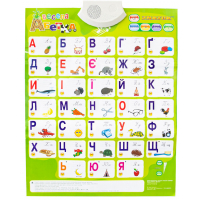 Інтерактивна іграшка ZNATOK Звуковий плакат Весела абетка Українська мова (REW-K008N)