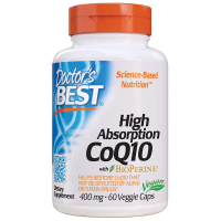 Антиоксидант Doctor's Best Коензим Q10 Високої абсорбацию 400 мг, BioPerine, 60 желатин (DRB-00157)